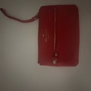 Kate Spade Red Wristlet Clutch